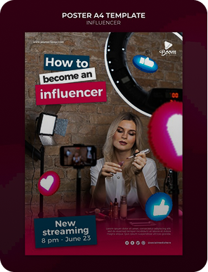 Influencer poster preview